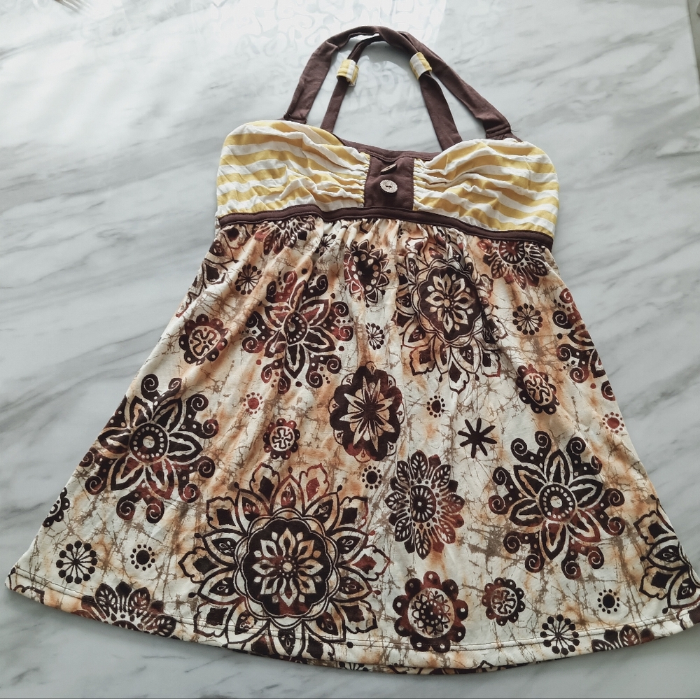 Women's FANG halter Medium blouse